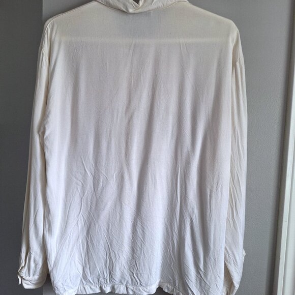 Vintage Cream Embroidered Button Down Blouse - Picture 2 of 7